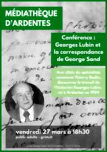 photo Georges Lubin et la Correspondance de George Sand