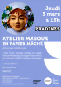 photo Atelier masque en papier mâché