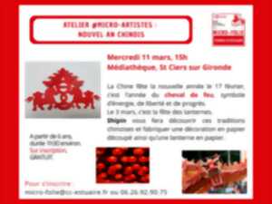 photo Atelier Nouvel An Chinois à la micro folie