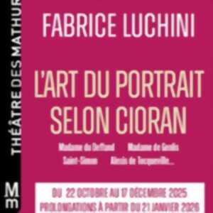 photo Fabrice Luchini - L'Art du Portrait Selon Cioran - Théâtre des Mathurins, Paris