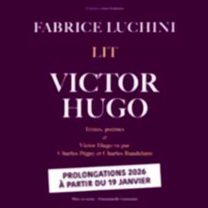photo Fabrice Luchini Lit Victor Hugo - Théâtre de l'Atelier, Paris