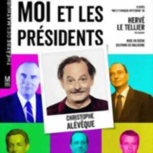 photo Christophe Alévêque - Moi et les présidents - Théâtre des Mathurins, Paris