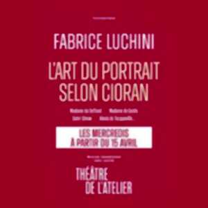 photo Fabrice Luchini - L'Art du Portrait Selon Cioran - Théâtre de l'Atelier, Paris