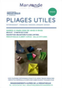 photo Atelier Origami - Pliages utiles