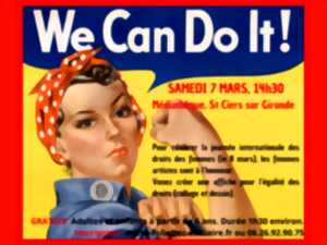 photo Atelier à l'occasion de la journée de la femme à la micro folie