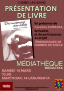 photo Présentation de livre : Des murmures aux éclats