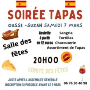 photo Soirée Tapas - Comité des fêtes d'Ousse Suzan