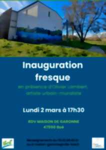 photo Inauguration de la fresque d’Olivier Lambert