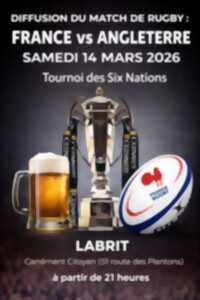 photo Diffusion du match France-Angleterre - Tournoi des Six Nations