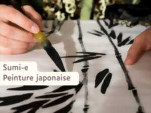 photo Sumi-e / Peinture japonaise au Moulin du Got