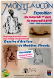 photo Exposition de dessins d'ateliers de modèles vivants