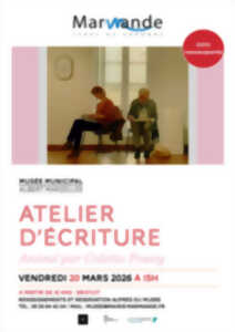 photo Atelier d'écriture au Musée Marzelles.