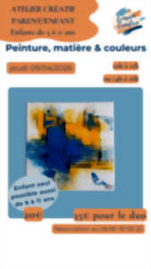 photo Atelier créatif Parent/Enfant : Peinture, Matière et Couleurs