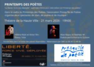 photo Printemps des Poètes - Spectacle musical et poétique
