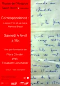 photo Performance et lecture de Flora Citroën / Correspondance Leonor Fini et sa mère