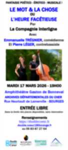 photo Le Mot & la Chose ou l’Heure Facétieuse