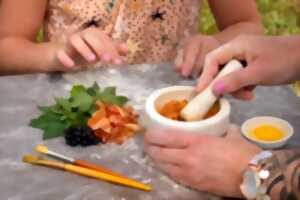 photo PIGMENTS NATURELS ET PEINTURE A TEMPERA