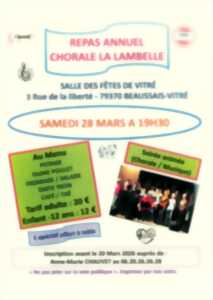 photo Repas annuel de la chorale La Lambelle