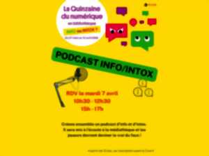 photo Quinzaine du Numérique en Bibliothèques : Podcast Info/Intox