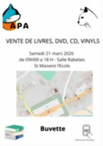 photo APA vente de livres, DVD, CD , Vinyls