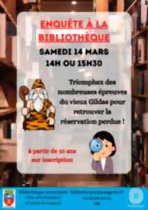 photo ENQUÊTE À LA BIBLIOTHÈQUE