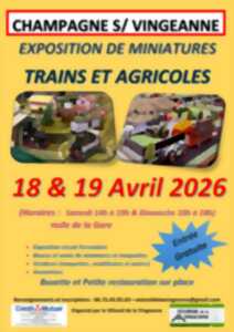 photo Exposition de miniatures trains et engins agricoles