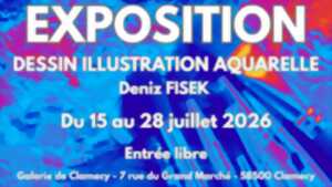 photo Exposition de dessins, illustrations et aquarelles - Deniz Fisek