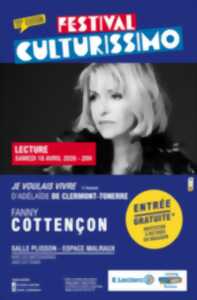 photo Festival Culturissimo : lecture par Fanny Cottençon