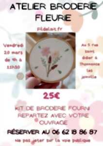 photo Atelier broderie fleurie