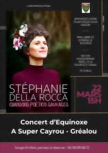 photo Concert : Stéphanie Della Rocca, chansons poético-sauvages, à Super Cayrou Gréalou