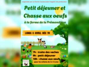 photo Pâques de la Ferme Coutançaise : traite, petit déjeuner et chasse aux œufs