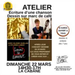photo Ateliers dessin dans le marc de café ou écriture de chanson