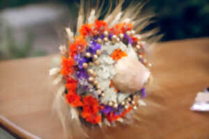 photo Atelier floral : Composition de couronnes de fleurs séchées