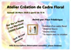 photo Atelier de création de cadre floral
