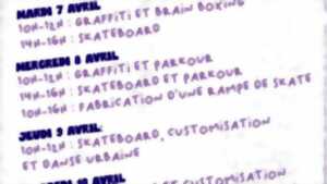 photo Ateliers skateboard ou parkour