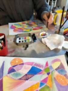 photo Atelier de peinture abstraite