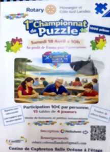 photo 1er championnat de puzzle organisé par le Rotary Hossegor et Côté Sud Landes