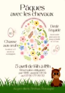 photo Pâques avec les chevaux