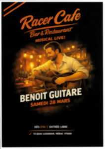 photo Concert Benoit Guitare au Racer Café