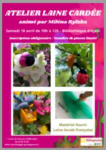 photo Atelier laine cardée, animé par Milena Rylska