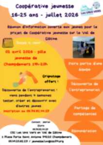 photo Réunion d'information pour 16 - 25 ans