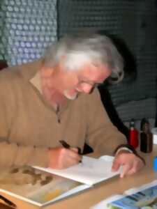 photo Dédicace à la librairie et atelier dessin à la médiathèque