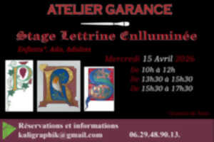 photo Stage letterine enlluminée