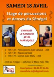 photo STAGE DE DANSE ET PERCUSSIONS DU SÉNÉGAL
