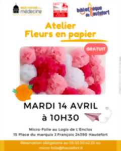 photo Atelier fleurs en papier