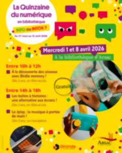 photo La quinzaine du numérique en bibliothèque à Arsac
