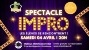 photo Spectacle d’impro - les élèves de rencontrent