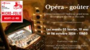 photo Opéra- Goûter dans le cadre des microfolies (musée numérique)