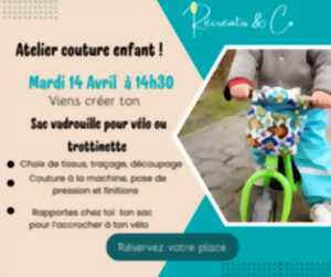photo Atelier couture enfant «viens fabriquer un sac pour ton vélo/ta trottinette»