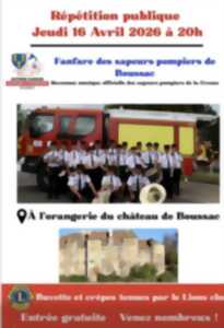 photo Répétition publique de la Batterie-Fanfare Sapeurs-Pompiers de Boussac